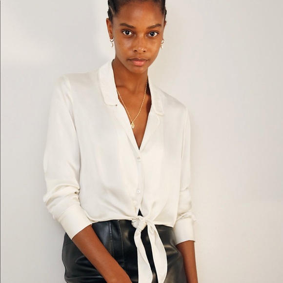 Wilfred Tie Front Top - Picture 1 of 5